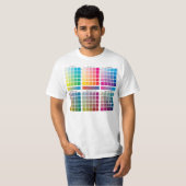 CMYK-kleuren T-shirt (Voorkant volledig)