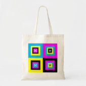 CMYK-monogram Tote Bag (Voorkant)