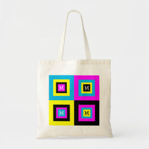 CMYK-monogram Tote Bag