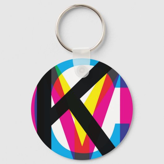 CMYK-pool Sleutelhanger (Voorkant)
