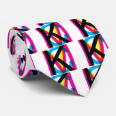 CMYK-pool Stropdas (Opgerold)