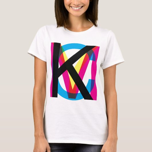 CMYK-pool T-shirt (Voorkant)