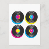 CMYK-pop in vinyl registreert heldere kleuren met Briefkaart (Voorkant)