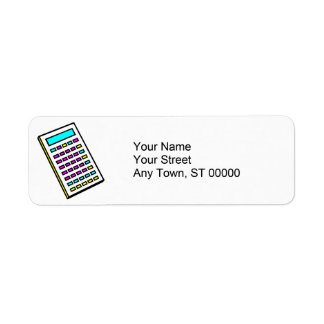 CMYK-rekenmachine Retro grafisch Etiket