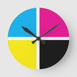 cmyk ronde klok