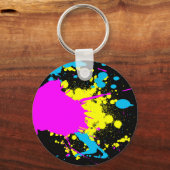 CMYK Splash Sleutelhanger (Voorkant)
