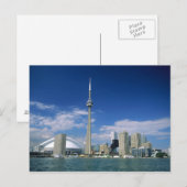 CN Tower en Skydome in Toronto, Ontario, Briefkaart (Voorkant / Achterkant)
