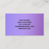 CNA Certified Nursing Assistant Contactkaartje (Achterkant)