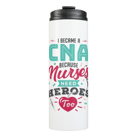 CNA Certified Nursing Assistant Heroes Thermosbeker (Voorkant)