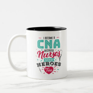 CNA Certified Nursing Assistant Heroes Tweekleurige Koffiemok