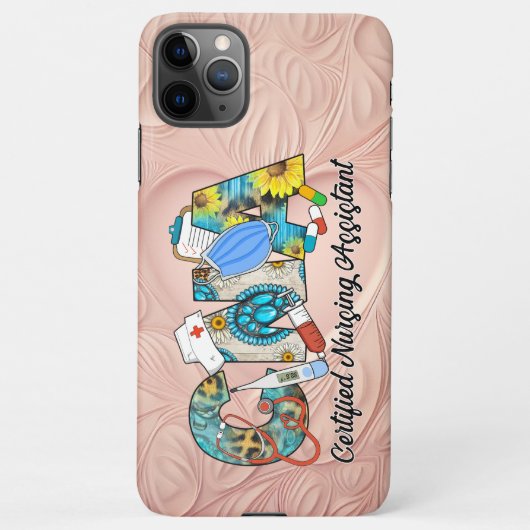 CNA Certified Nursing Assistant iPhone Hoesje (Achterkant)