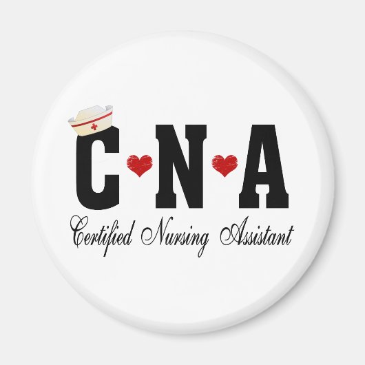 CNA Certified Nursing Assistant Magneet (Voorkant)