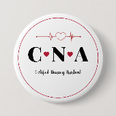 CNA Certified Nursing Assistant Pinback Button (Voorkant)