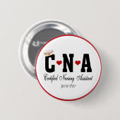 CNA Certified Nursing Assistant Ronde Button 5,7 Cm (Voorkant /achterkant)