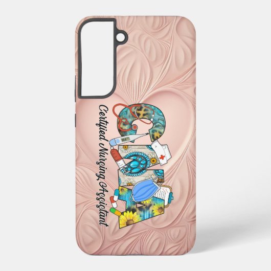 CNA Certified Nursing Assistant Samsung Galaxy Hoesje (Achterkant)