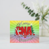 CNA CHRISTMAS Certified Nursing Assistant Feestdagenkaart (Staand voorkant)