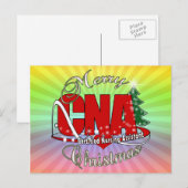 CNA CHRISTMAS Certified Nursing Assistant Feestdagenkaart (Voorkant / Achterkant)