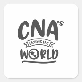 CNA, CNA-verpleegster, verpleegkunde, waardestijgi Vierkante Sticker