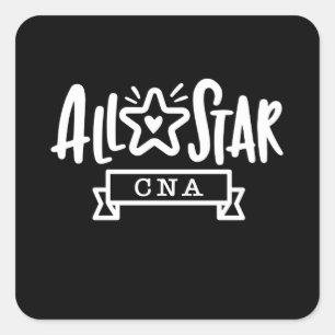 CNA, CNA-verpleegster, verpleegkunde, waardestijgi Vierkante Sticker
