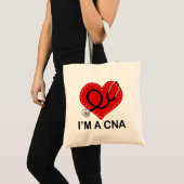 CNA Heart Stethoscoop Tote Bag (Voorkant (product))