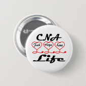 CNA Hope Love Faith Ronde Button 5,7 Cm (Voorkant /achterkant)