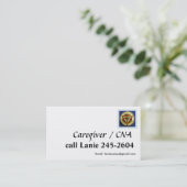 CNA-kaartmodel Visitekaartje (Staand voorkant)