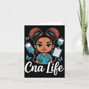 Cna leven schattige verpleegkundige medische carri kaart