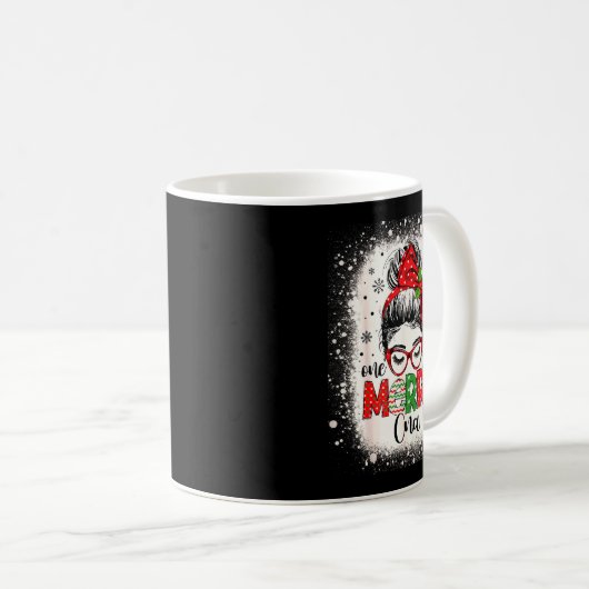 Cna Nurse Messy Bun Nurse's Aid Christmas Koffiemok (Voorkant rechts)