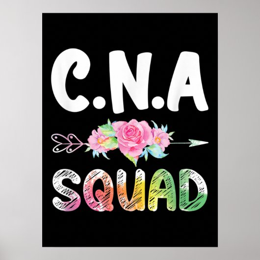 CNA Nurse Squad Certified Nursing Assistant Poster (Voorkant)