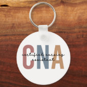 CNA Retro Certified Nursing Assistant Gifts Sleutelhanger (Achterkant)