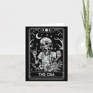 CNA Skelet Gecertificeerd Verpleegster Tarotkaart Kaart