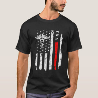CNA Verpleegster Amerikaanse vlag CNA Kostuum Verp T-shirt