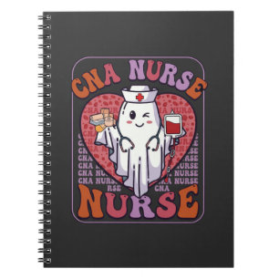 Cna verpleegster Halloween spook stethoscoop bloed Notitieboek
