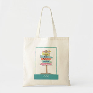CNA-waardering Bedankt Zorgzaam Toegewijd Borden Tote Bag