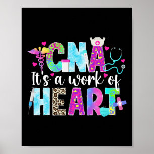 CNA werk van hart gecertificeerd verpleegkundige i Poster
