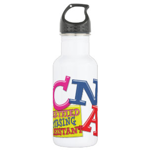 CNA WHIMSICAL LETTERS CERTIFIED NURSING ASSISTANT WATERFLES 