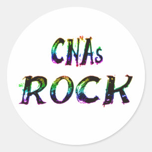 CNAs ROCK COLOR Ronde Sticker