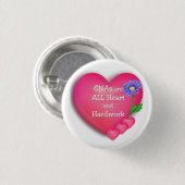 CNA's zijn ALLE Hart- en hardwerkende Ronde Button 3,2 Cm (Voorkant /achterkant)