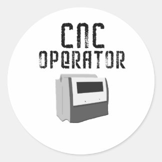 CNC-bewerker Ronde Sticker