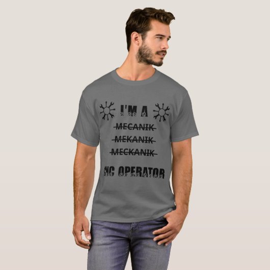 CNC Exploitant T-shirt (Voorkant volledig)