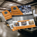 CNC Machines Company Jaune | Or<br><div class="desc">Les entreprises manufacturières sont toujours à la recherche de services d'usinage CNC de haute qualité. Présentez vos solutions d'usinage de précision à des clients potentiels grâce à ce prospectus entièrement personnalisable. Excellente façon de faire de la publicité lors de salons et de réunions avec les clients. Le texte, le logo...</div>