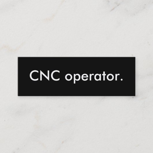 cnc-operator. mini visitekaartje (Voorkant)