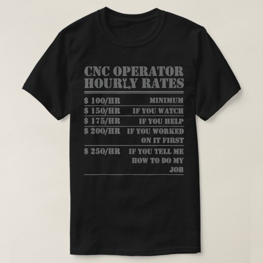 CNC-operator urly geeft Funny Machinist Programm T-shirt (Design voorkant)
