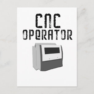 CNC Operator Verspaner Briefkaart