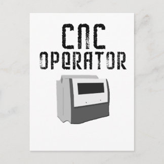 CNC Operator Verspaner Briefkaart