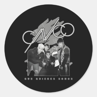 CNCO Officiële Black White Album Foto Ronde Sticker
