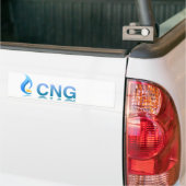 CNG-sticker voor samengeperste aardgasvoertuigen Bumpersticker (Op Truck)
