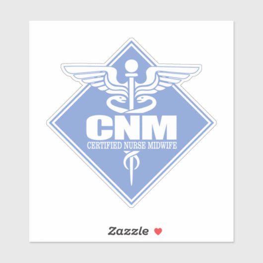 CNM-diamant (Certified Nurse Midwel) Sticker (Vel)