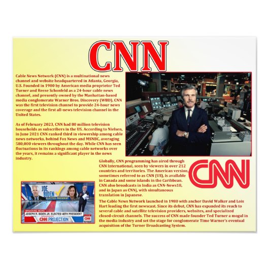 CNN FOTO AFDRUK (Voorkant)