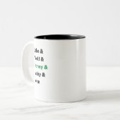 CNN-verkiezingsdekking 2020 Tweekleurige Koffiemok (Voorkant links)